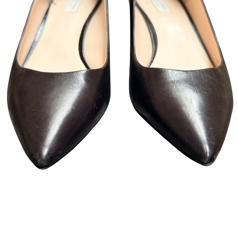 Cole Haan Pumps Women 6B Black Leather Pointed Toe Kitten Heel Professional Chic - Picture 3 of 9